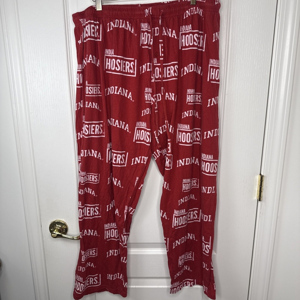 Indiana Hoosiers Pajama Lounge Pants Mens XL Crimson Sideline Sleepwear Cotton